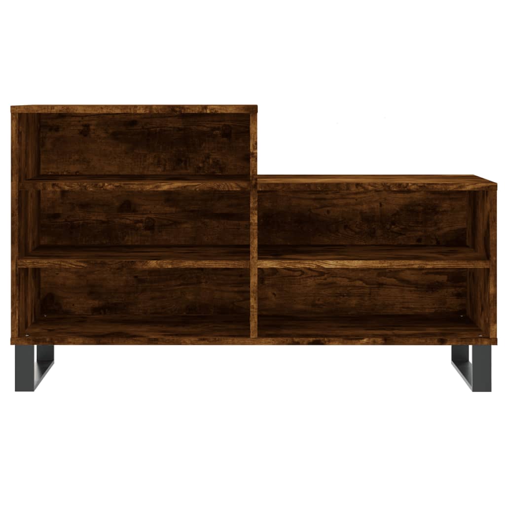 Schuhregal Räuchereiche 102x36x60 cm Holzwerkstoff - Pazzar.ch