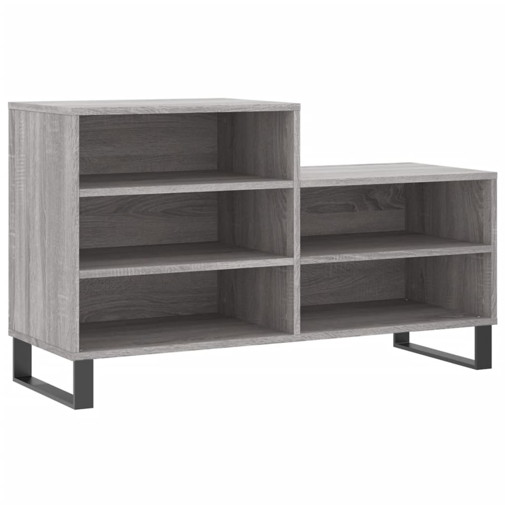 Schuhregal Grau Sonoma 102x36x60 cm Holzwerkstoff - Pazzar.ch