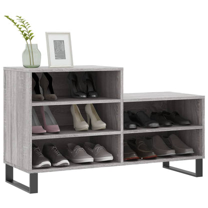Schuhregal Grau Sonoma 102x36x60 cm Holzwerkstoff - Pazzar.ch