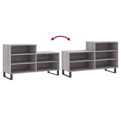 Schuhregal Grau Sonoma 102x36x60 cm Holzwerkstoff - Pazzar.ch