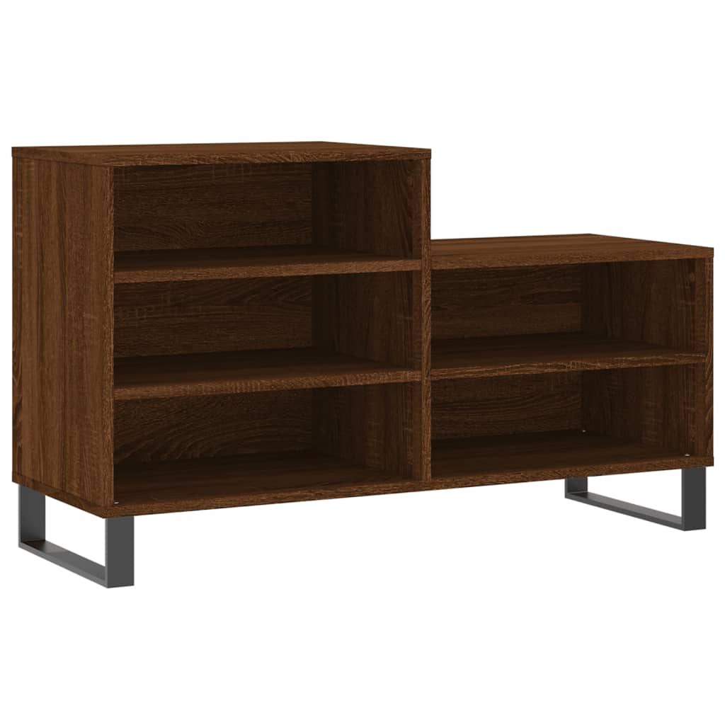 Schuhregal Braun Eichen-Optik 102x36x60 cm Holzwerkstoff - Pazzar.ch