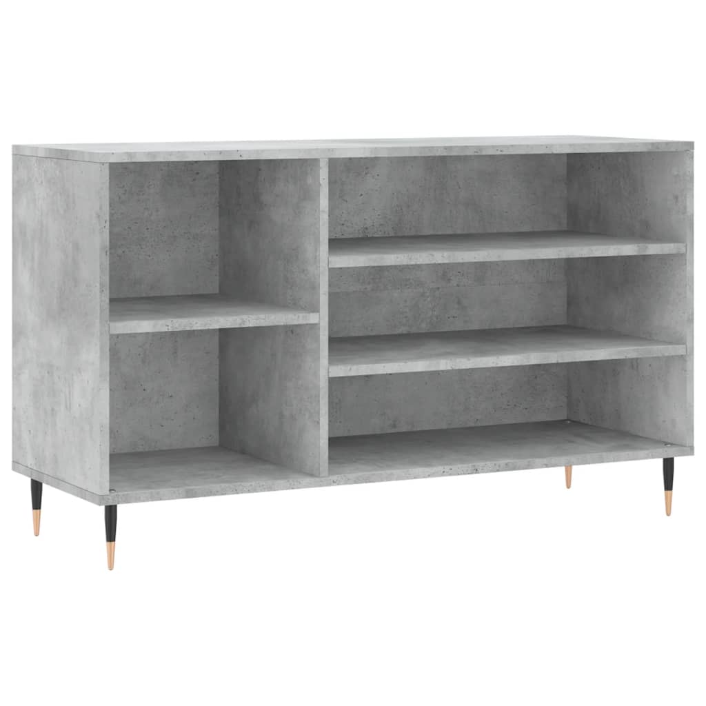 Schuhregal Betongrau 102x36x60 cm Holzwerkstoff - Pazzar.ch