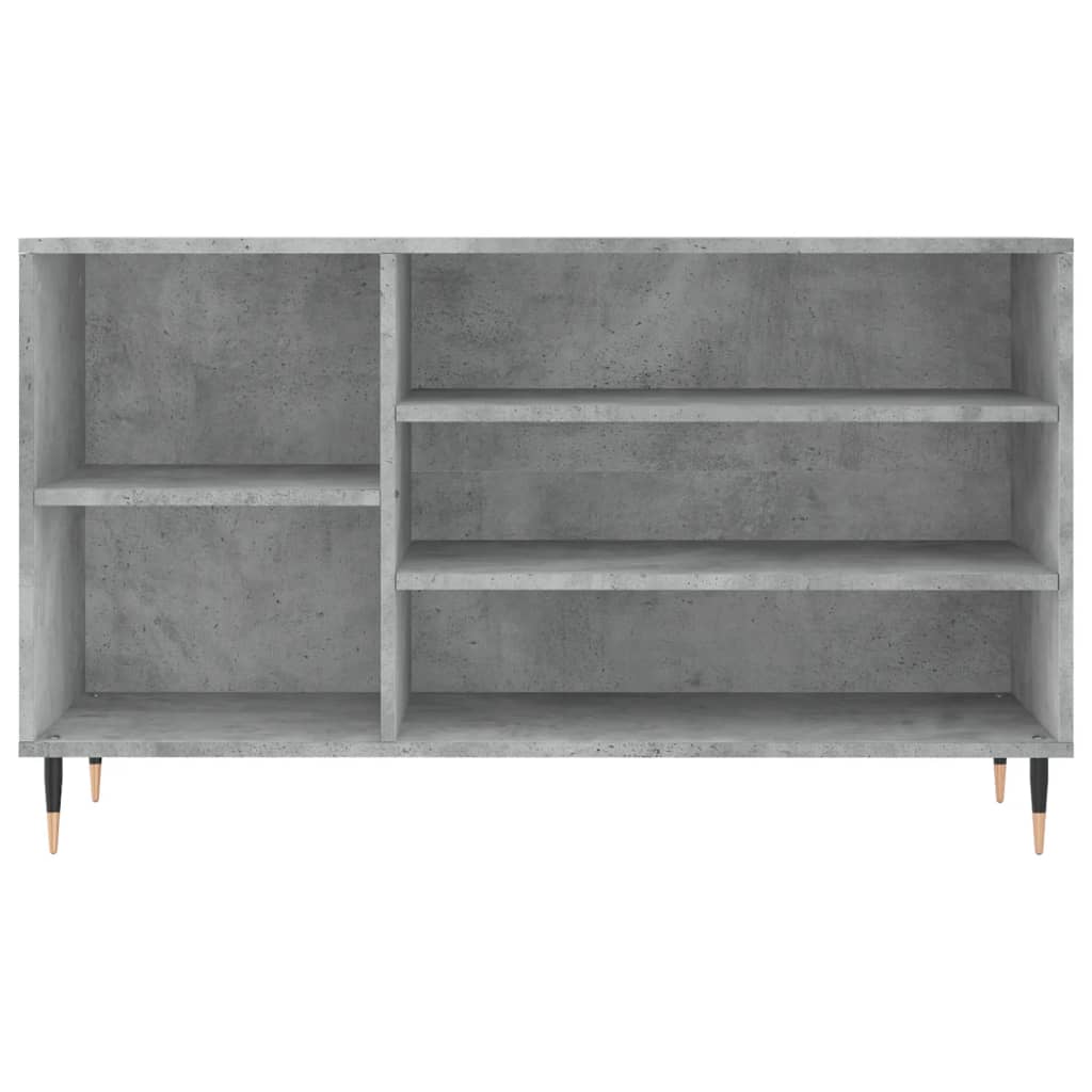 Schuhregal Betongrau 102x36x60 cm Holzwerkstoff - Pazzar.ch