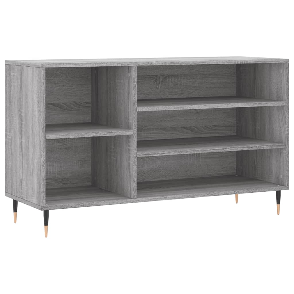 Schuhregal Grau Sonoma 102x36x60 cm Holzwerkstoff - Pazzar.ch