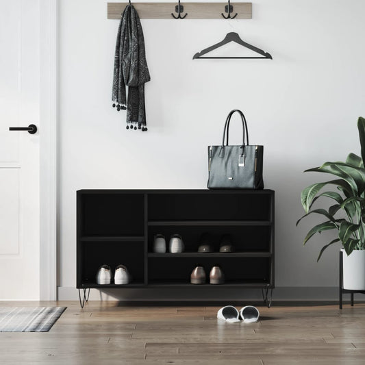 Schuhregal Schwarz 102x36x60 cm Holzwerkstoff - Pazzar.ch