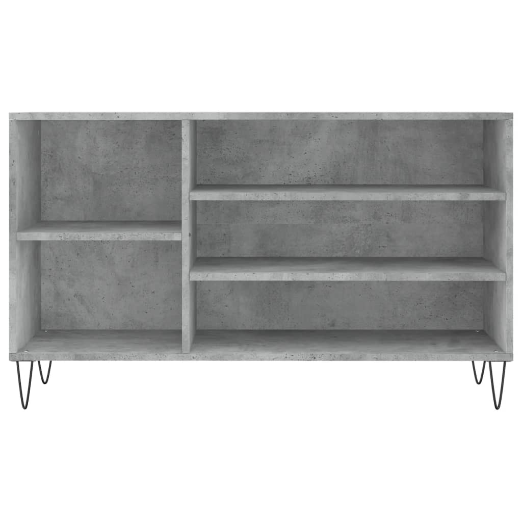 Schuhregal Betongrau 102x36x60 cm Holzwerkstoff - Pazzar.ch