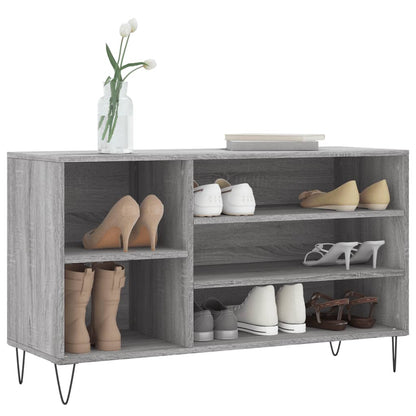 Schuhregal Grau Sonoma 102x36x60 cm Holzwerkstoff - Pazzar.ch