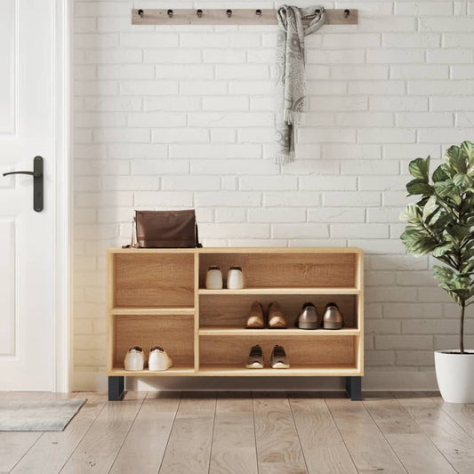 Schuhregal Sonoma-Eiche 102x36x60 cm Holzwerkstoff - Pazzar.ch