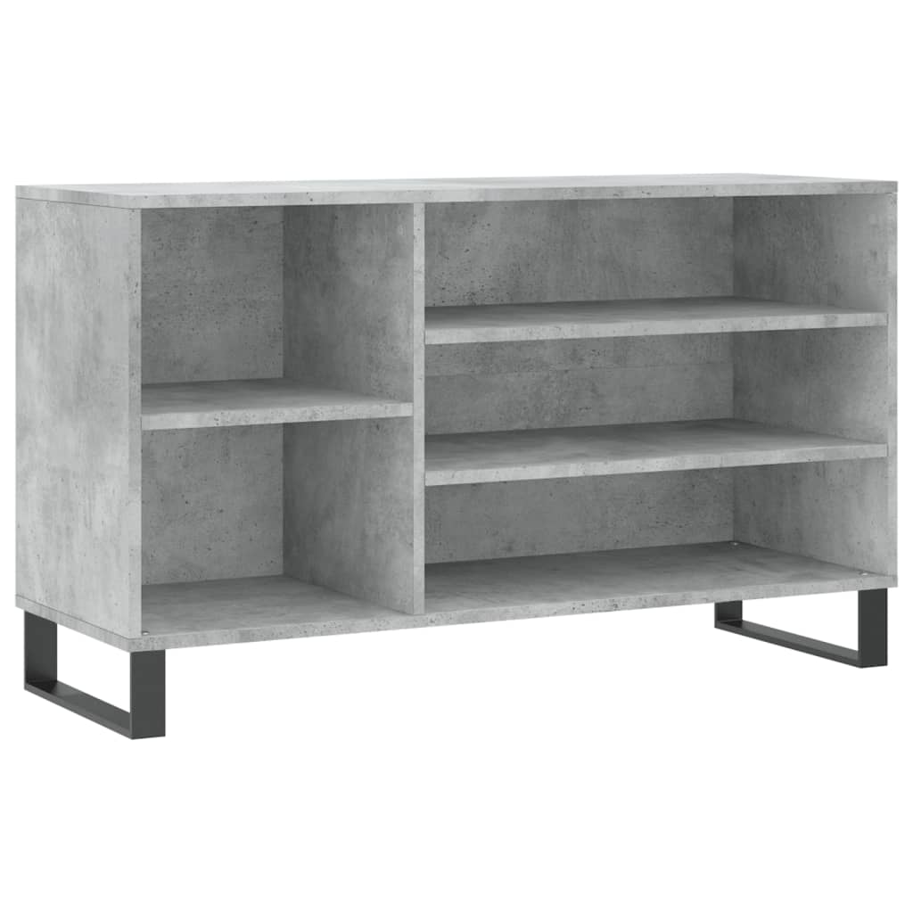 Schuhregal Betongrau 102x36x60 cm Holzwerkstoff - Pazzar.ch