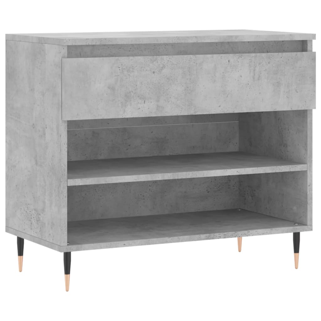 Schuhregal Betongrau 70x36x60 cm Holzwerkstoff - Pazzar.ch