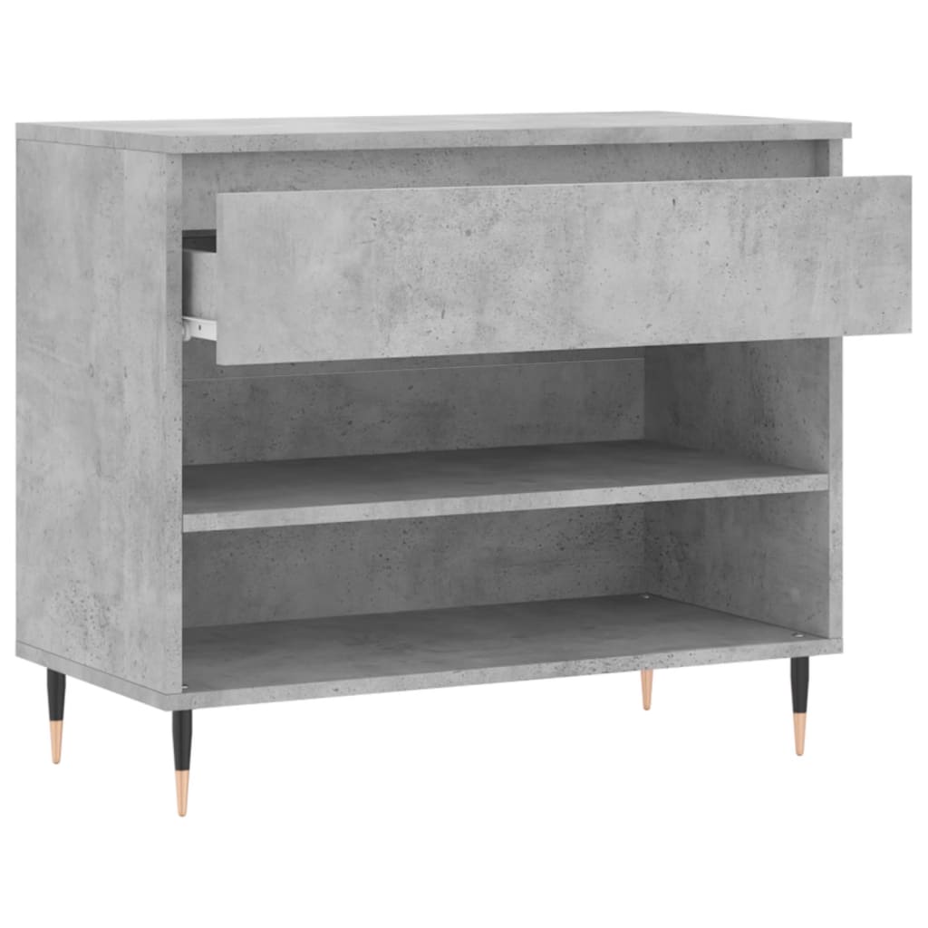 Schuhregal Betongrau 70x36x60 cm Holzwerkstoff - Pazzar.ch