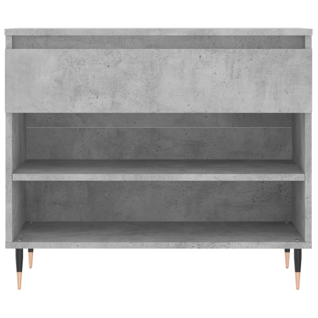 Schuhregal Betongrau 70x36x60 cm Holzwerkstoff - Pazzar.ch