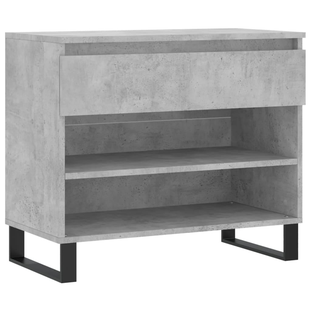 Schuhregal Betongrau 70x36x60 cm Holzwerkstoff - Pazzar.ch