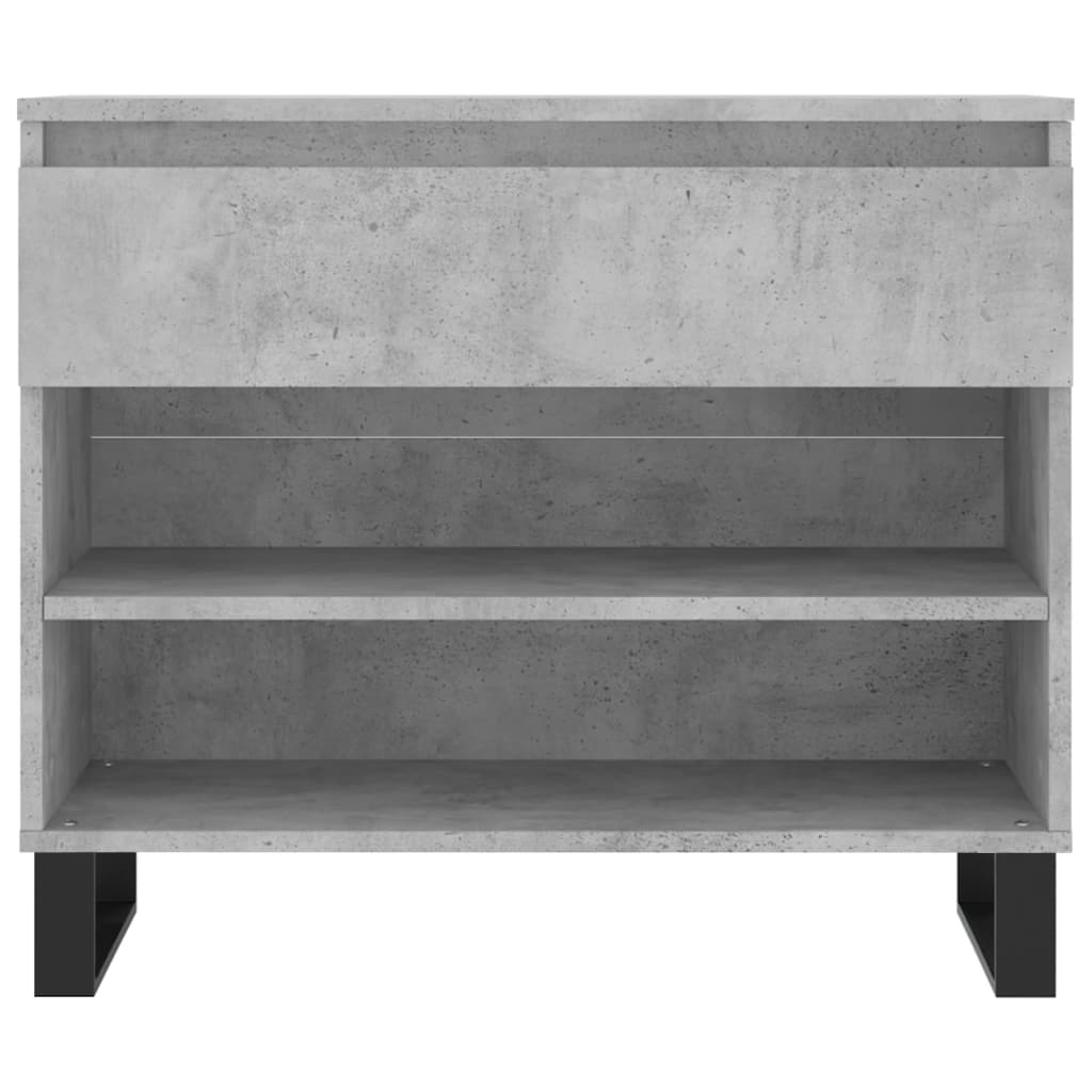 Schuhregal Betongrau 70x36x60 cm Holzwerkstoff - Pazzar.ch