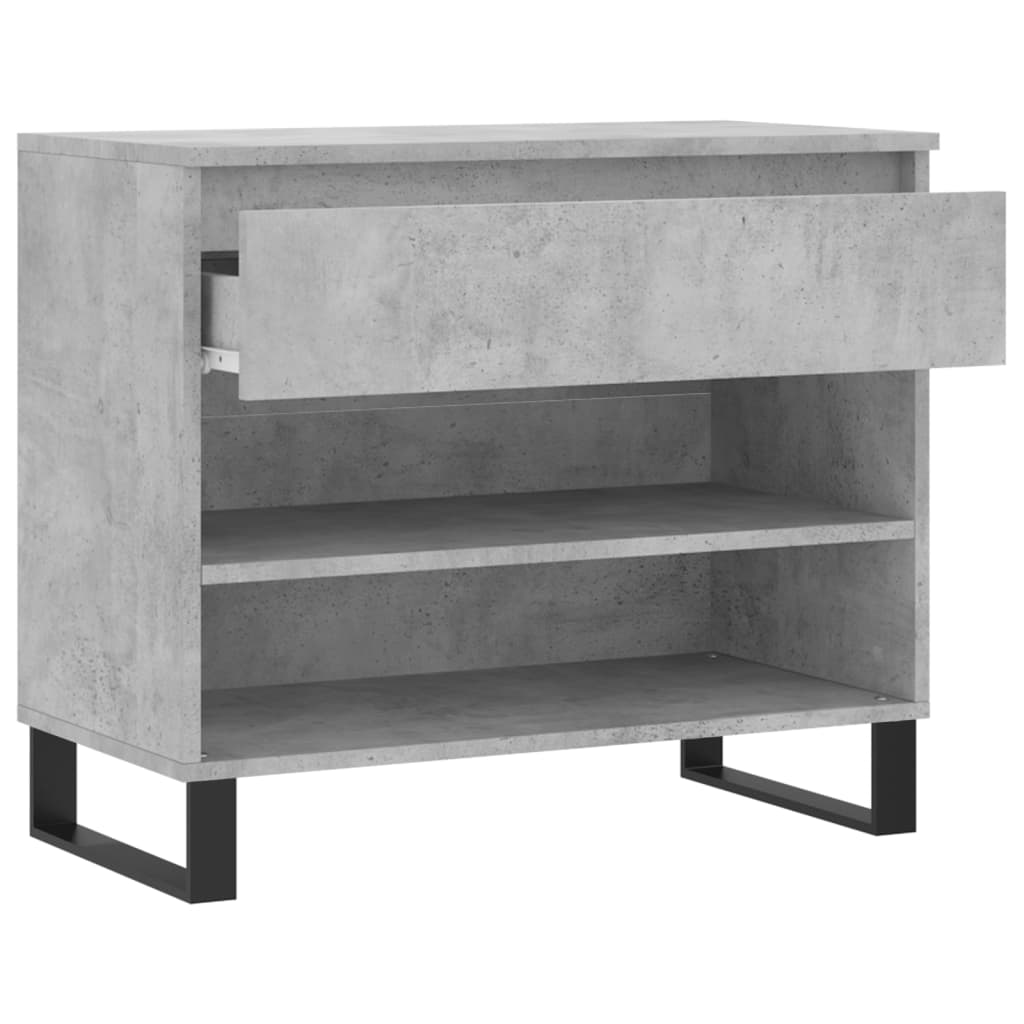 Schuhregal Betongrau 70x36x60 cm Holzwerkstoff - Pazzar.ch