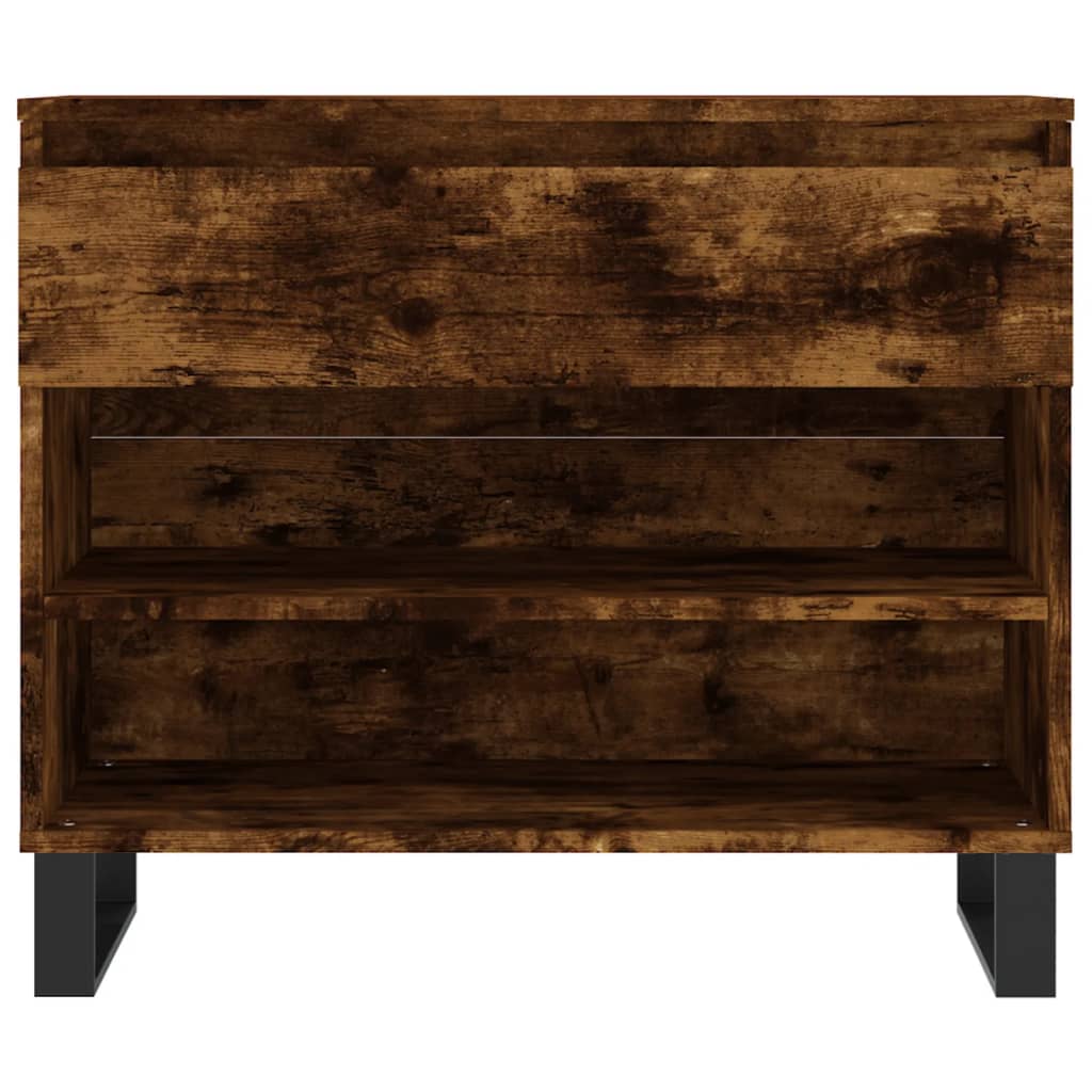 Schuhregal Räuchereiche 70x36x60 cm Holzwerkstoff - Pazzar.ch