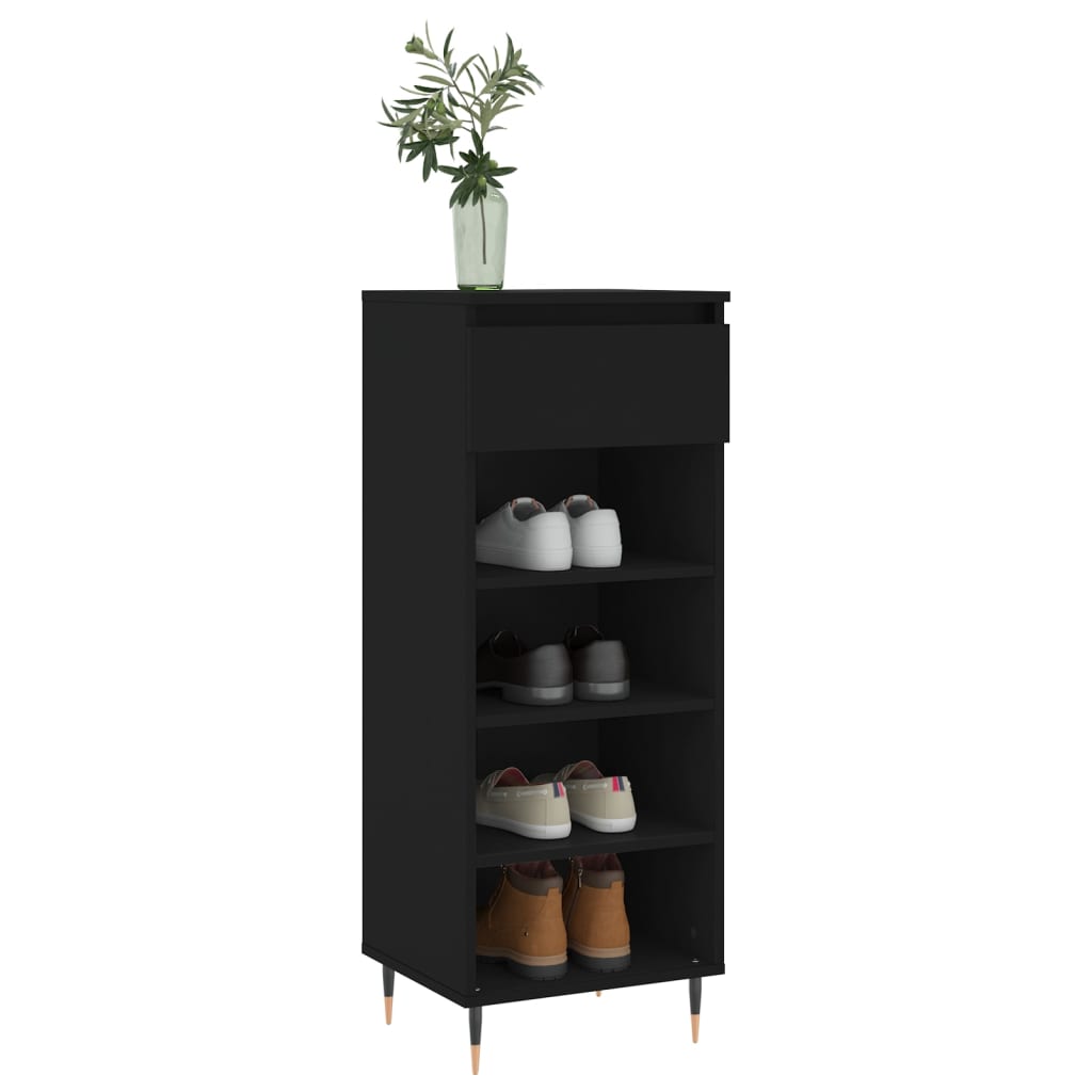 Schuhschrank Schwarz 40x36x105 cm Holzwerkstoff - Pazzar.ch
