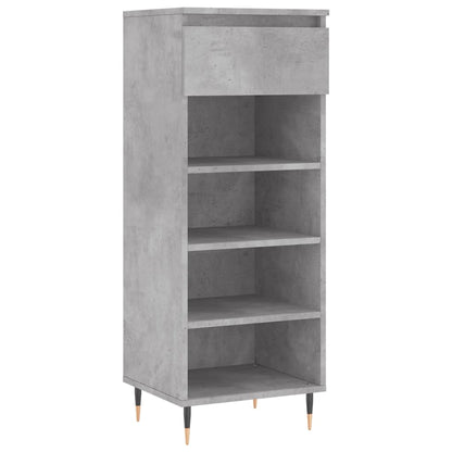 Schuhschrank Betongrau 40x36x105 cm Holzwerkstoff - Pazzar.ch