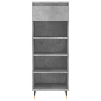 Schuhschrank Betongrau 40x36x105 cm Holzwerkstoff - Pazzar.ch
