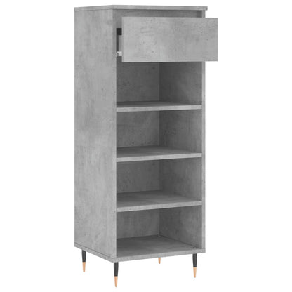 Schuhschrank Betongrau 40x36x105 cm Holzwerkstoff - Pazzar.ch