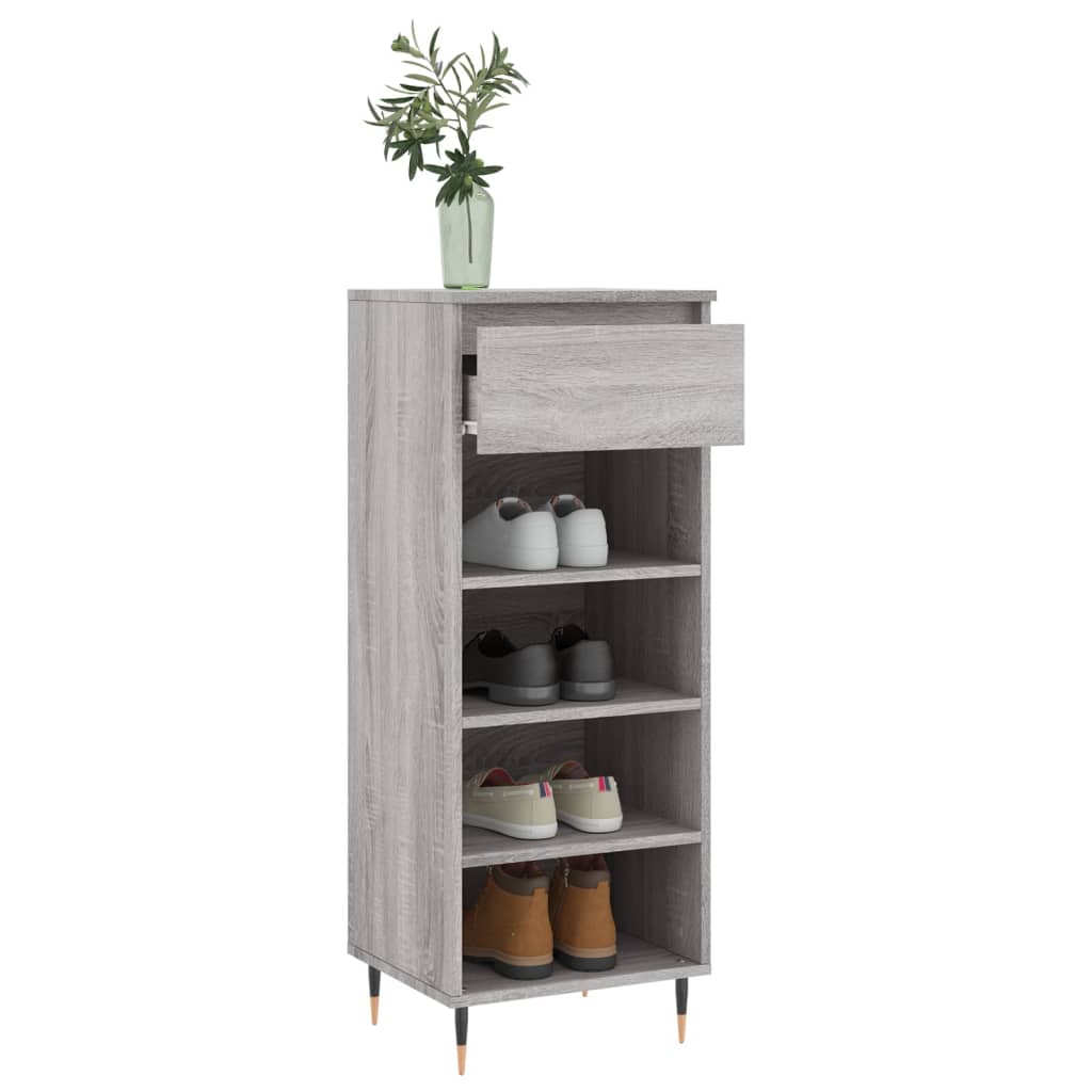 Schuhschrank Grau Sonoma 40x36x105 cm Holzwerkstoff - Pazzar.ch