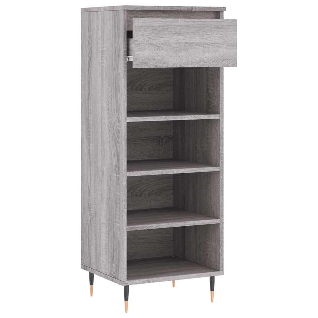 Schuhschrank Grau Sonoma 40x36x105 cm Holzwerkstoff - Pazzar.ch