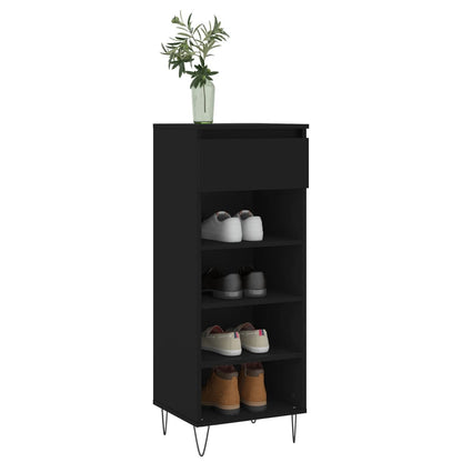 Schuhschrank Schwarz 40x36x105 cm Holzwerkstoff - Pazzar.ch