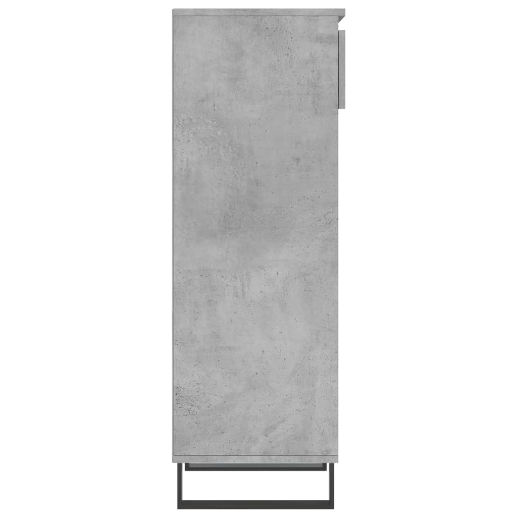 Schuhschrank Betongrau 40x36x105 cm Holzwerkstoff - Pazzar.ch