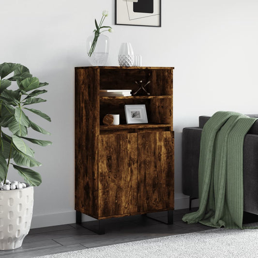 Highboard Räuchereiche 60x36x110 cm Holzwerkstoff - Pazzar.ch