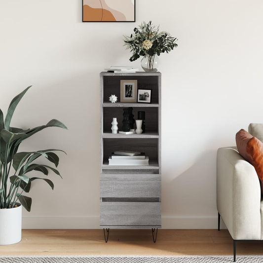 Highboard Grau Sonoma 40x36x110 cm Holzwerkstoff - Pazzar.ch