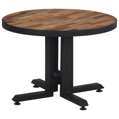 Couchtisch Rund Ø55x40 cm Recyceltes Massivholz Teak - Pazzar.ch