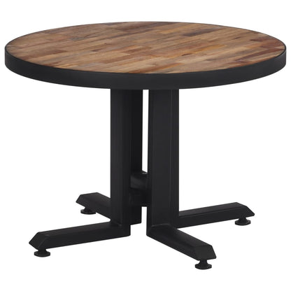 Couchtisch Rund Ø55x40 cm Recyceltes Massivholz Teak - Pazzar.ch