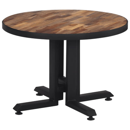 Couchtisch Rund Ø55x40 cm Recyceltes Massivholz Teak - Pazzar.ch