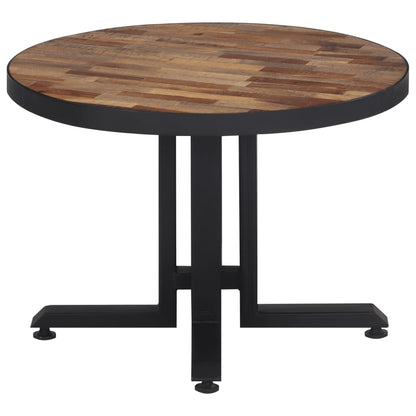 Couchtisch Rund Ø55x40 cm Recyceltes Massivholz Teak - Pazzar.ch
