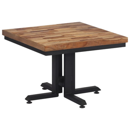 Couchtisch 55x55x40 cm Recyceltes Massivholz Teak - Pazzar.ch