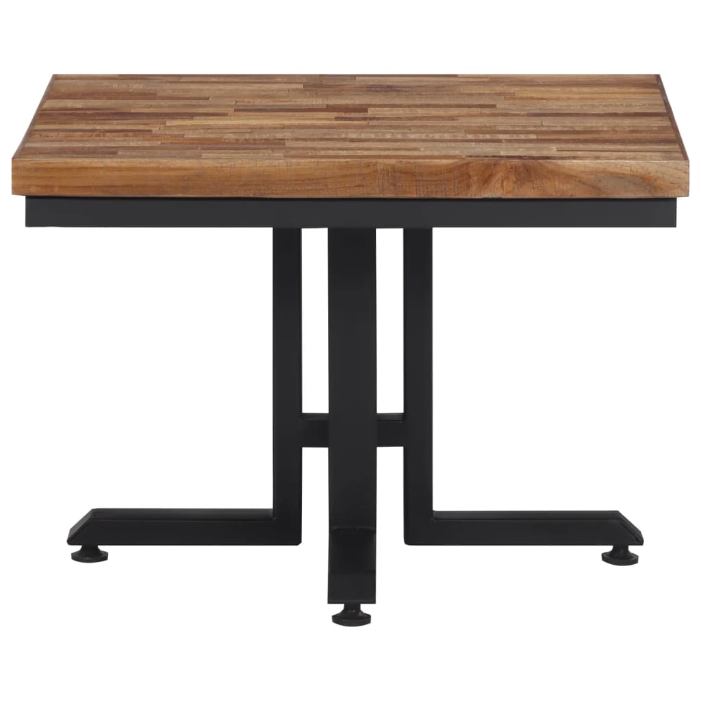 Couchtisch 55x55x40 cm Recyceltes Massivholz Teak - Pazzar.ch