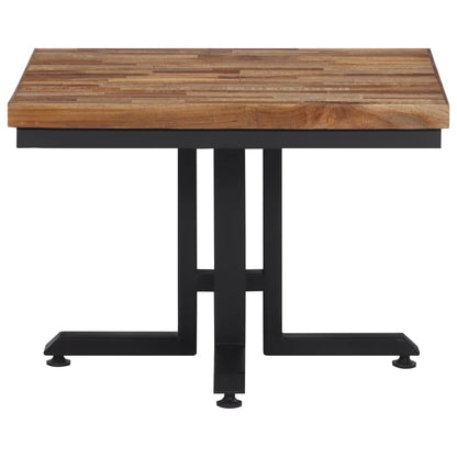 Couchtisch 55x55x40 cm Recyceltes Massivholz Teak - Pazzar.ch