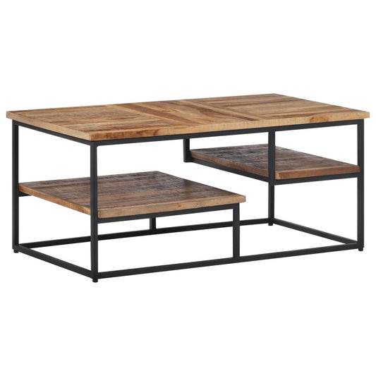 Couchtisch 90x50x39 cm Recyceltes Massivholz Teak - Pazzar.ch