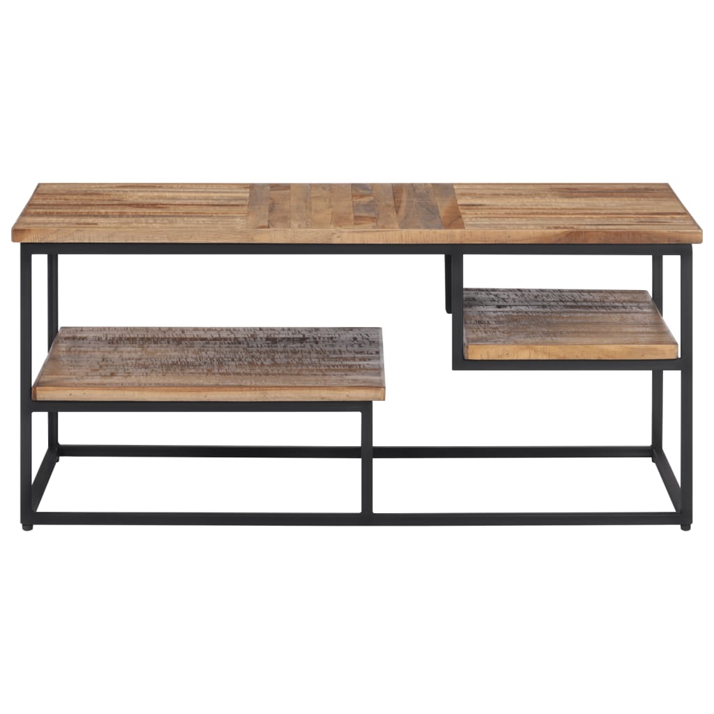 Couchtisch 90x50x39 cm Recyceltes Massivholz Teak - Pazzar.ch