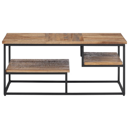 Couchtisch 90x50x39 cm Recyceltes Massivholz Teak - Pazzar.ch