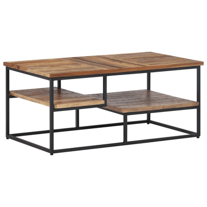 Couchtisch 90x50x39 cm Recyceltes Massivholz Teak - Pazzar.ch