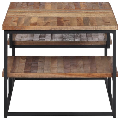 Couchtisch 90x50x39 cm Recyceltes Massivholz Teak - Pazzar.ch