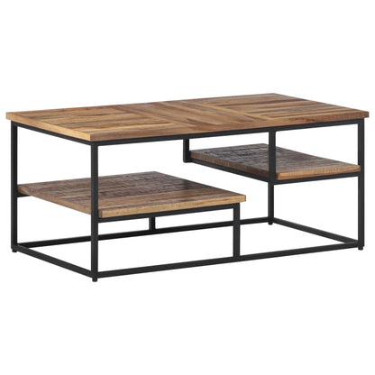 Couchtisch 90x50x39 cm Recyceltes Massivholz Teak - Pazzar.ch
