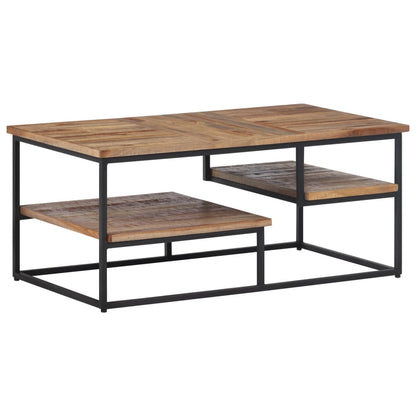 Couchtisch 90x50x39 cm Recyceltes Massivholz Teak - Pazzar.ch