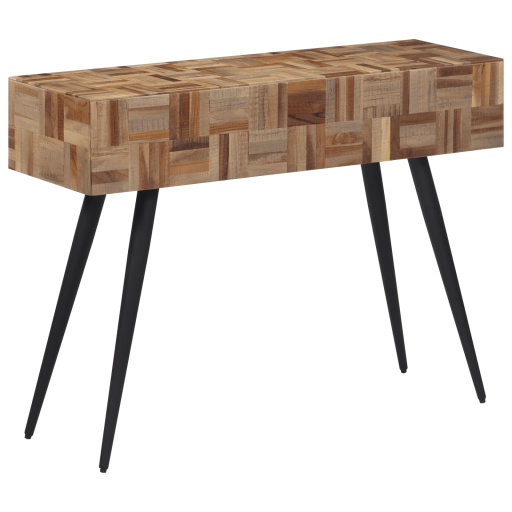 Konsolentisch 110x34x80 cm Recyceltes Massivholz Teak - Pazzar.ch