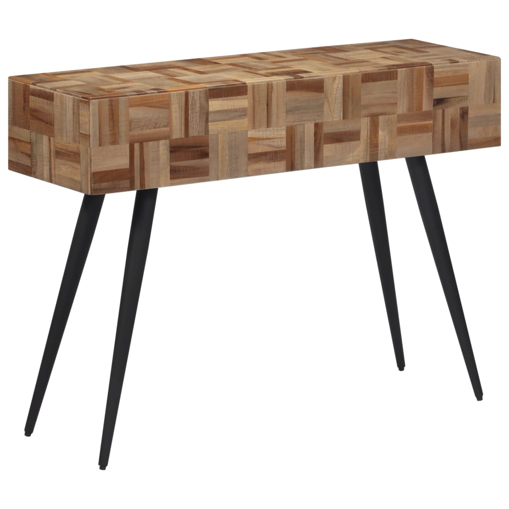 Konsolentisch 110x34x80 cm Recyceltes Massivholz Teak - Pazzar.ch