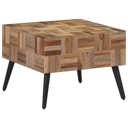 Couchtisch Grau 55x55x40 cm Recyceltes Massivholz Teak - Pazzar.ch