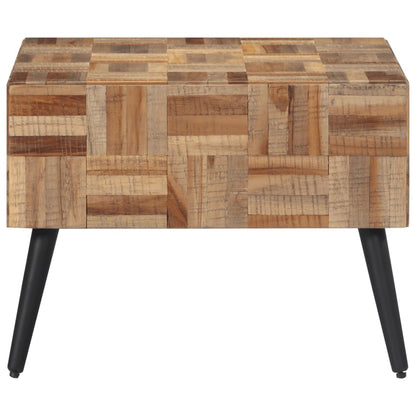 Couchtisch Grau 55x55x40 cm Recyceltes Massivholz Teak - Pazzar.ch