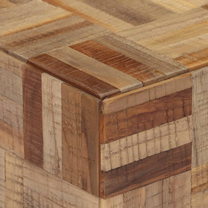Couchtisch Grau 55x55x40 cm Recyceltes Massivholz Teak - Pazzar.ch