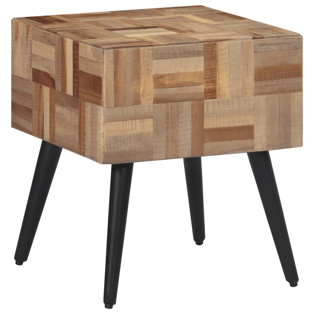 Beistelltisch 40x40x45 cm Recyceltes Massivholz Teak - Pazzar.ch